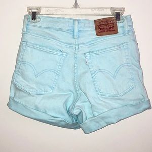 Levis Cuffed Wedgie Fit High Rise Shorts